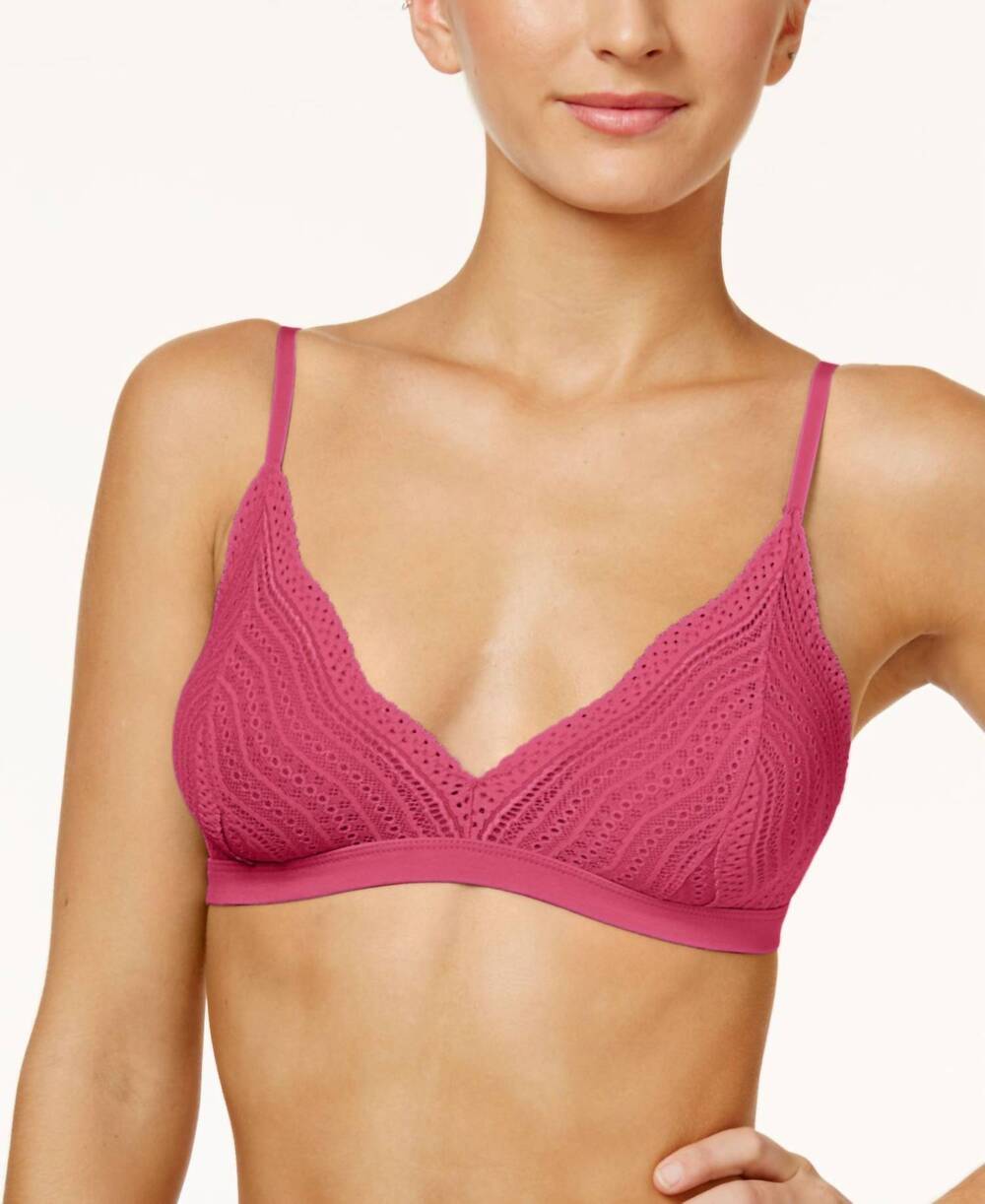 NEW COSABELLA dolce triangle soft bralette in raspberry rose